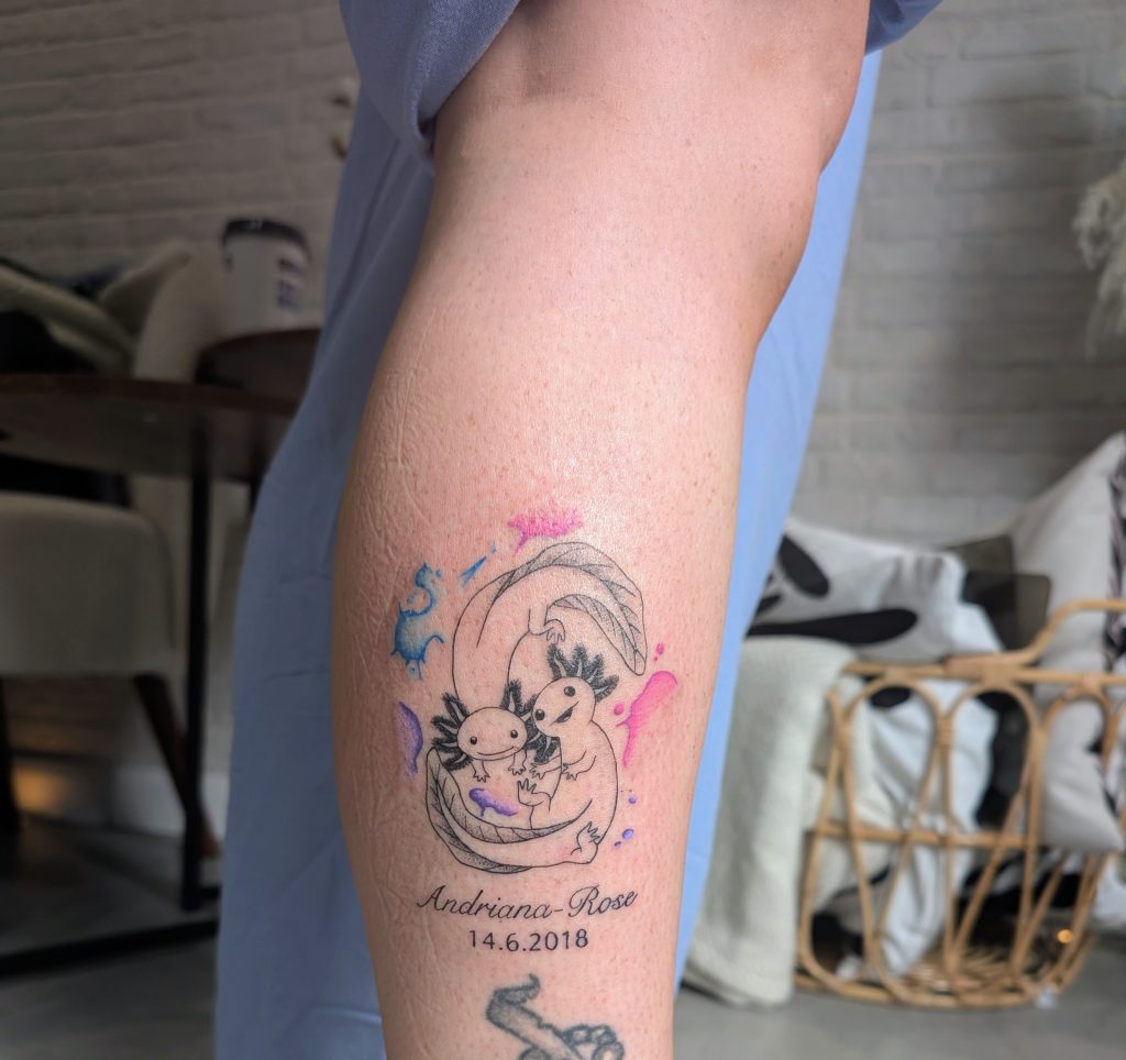 PXL_20250911_122231572.MP~2 Ornamental moon and floral forearm tattoo by Leanne at Kimmer Ink Tattoo Studio in Eastleigh, Hampshire.